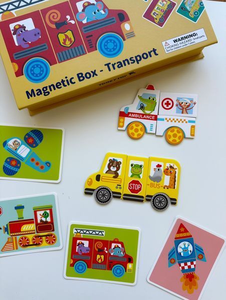 Магнітна гра &laquo;Транспорт&raquo; від Tooky Toy TF618 фото
