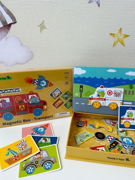 Магнітна гра &laquo;Транспорт&raquo; від Tooky Toy TF618 фото